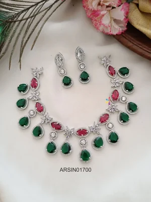 Red and Green Stone Designer Necklace