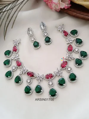 Red and Green Stone Designer Necklace