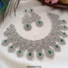 Diamond Alike with Emerald Stone Bridal Neckset