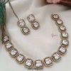 Big AD White Stone Necklace