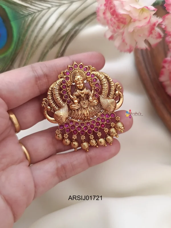 Lakshmi Kemp Stone Gold Bead Hair Accessory