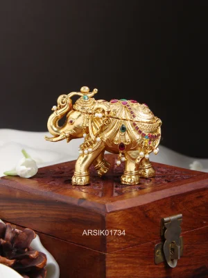 Elephant Design Kumkum Box