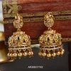 Antique Peacock Gold Drop Jhumka