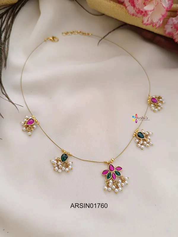 Jadau Kundan Invisible Necklace