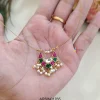 Multi Color Stone Invisible Necklace