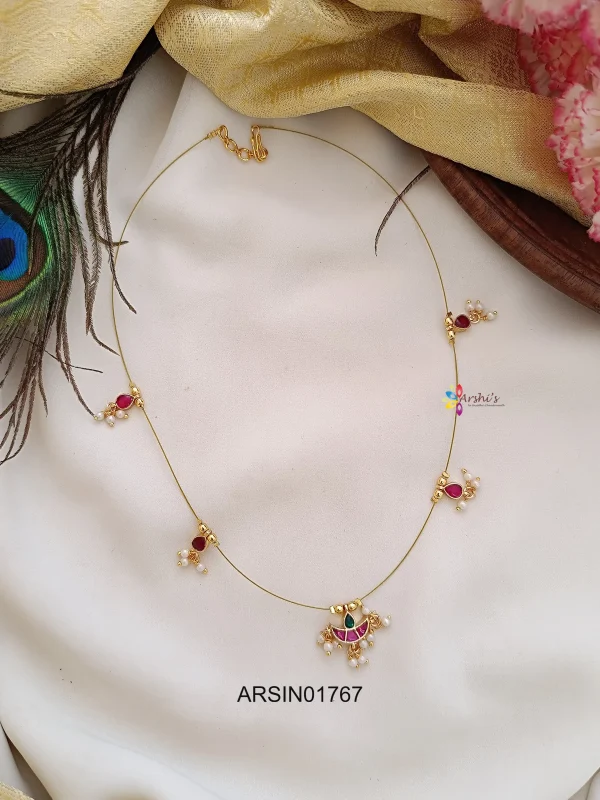 Imitation Jadau Kundan Invisible Necklace