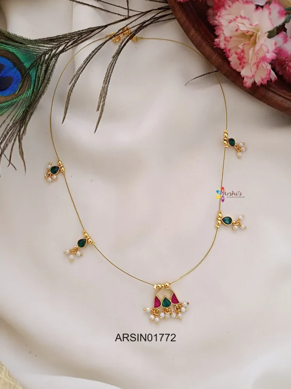 Jadau Kundan Invisible Necklace