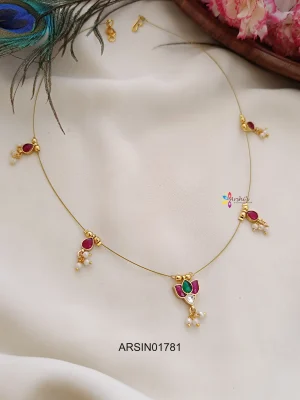 Adorable Jadau Kundan Invisible Necklace