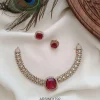 Victorian Big Red Sone Necklace