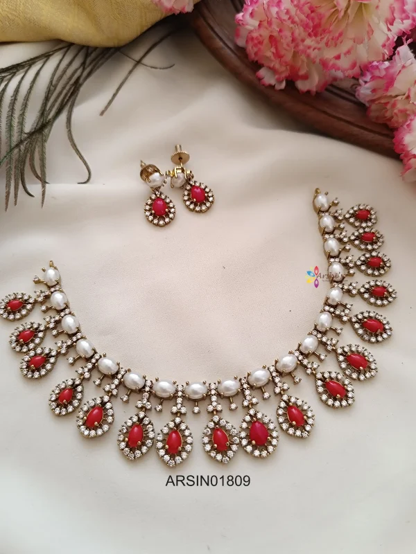 Pearl and Coral Necklace