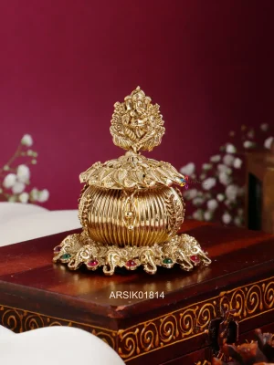 Ganesha Motif Kumkum Box