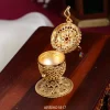 Goddess Lakshmi with Ruby Kumkum Box