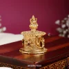 Lakshmi and Flower Design Kumkum Box