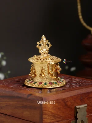 Traditional Ganesha Kumkum Box