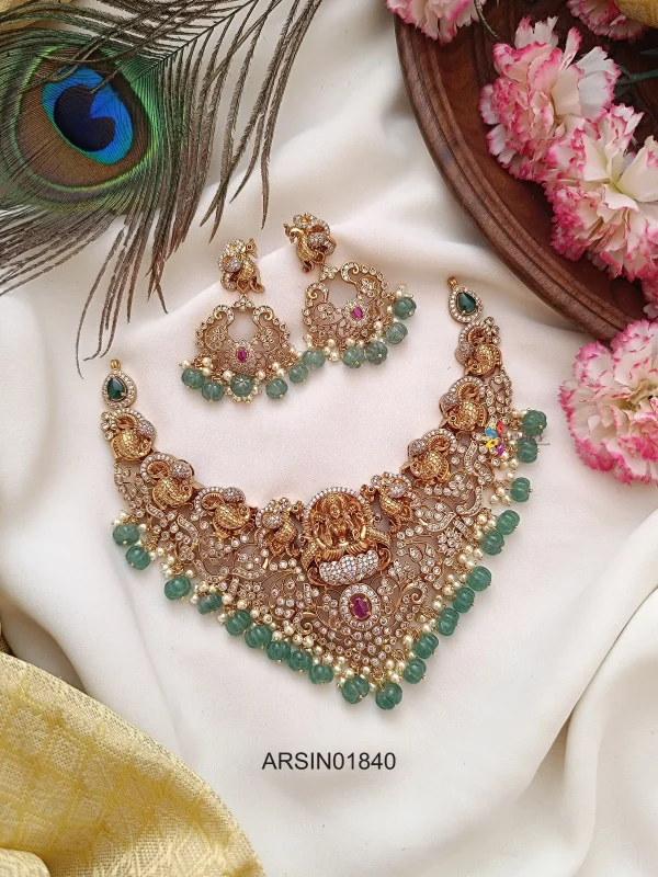 Bridal Temple Stone Necklace