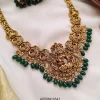 Antique Temple Green Bead Necklace