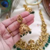 Antique Temple Green Bead Necklace