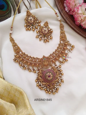 Bridal Peacock Motifs Necklace