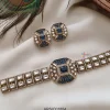 Blue Kundan Studded Choker Set