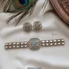 Pale Blue Kundan Studded Choker Set