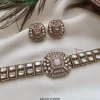 Pale Pink Kundan Studded Choker Set