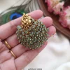 Peacock Green Bead Hair Brooch Pin