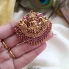 Lakshmi Peacock Kemp Red Stone Hair Brooch