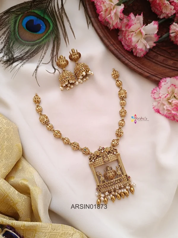 Temple Gold Bead Necklace