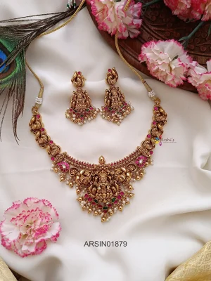 Antique Temple Jadau Kundan Necklace