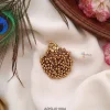 Peacock Gold Beads Hair Brooch