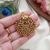 Peacock Gold Beads Hair Brooch