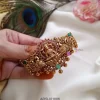 Lakshmi Kemp and Green Stone Hair Clip