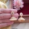 White AD Stone Jhumka