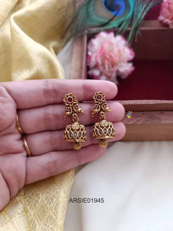 Antique Peacock Jhumka