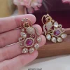 Victorian Pink Stone Earrings