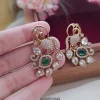 Victorian Green Stone Earrings