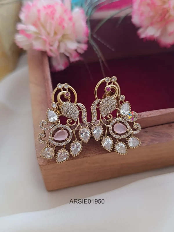 Victorian Pale Pink Stone Earrings