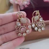 Victorian Pale Pink Stone Earrings