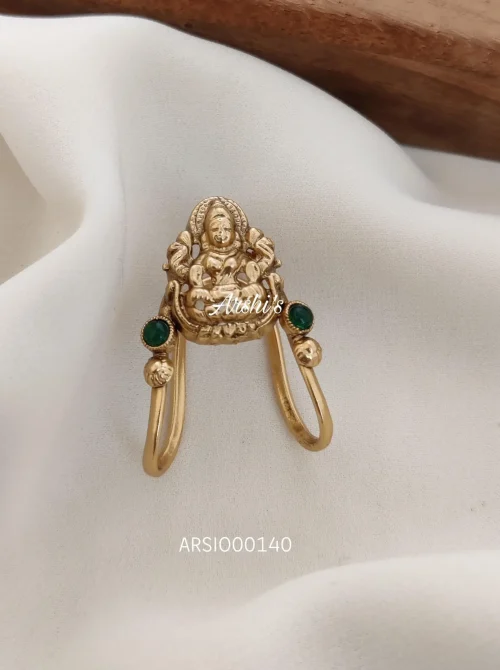 Temple Lakshmi Bridal Finger Ring